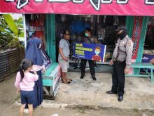 Polsek Bunut Patroli Cegah Kriminalitas dan Sosialisasi Prokes di Pasar Tradisional