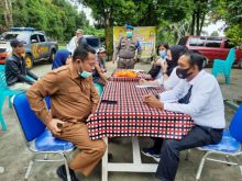 Sidang Ditempat, Polsek Pangkalan Kerinci Gelar Operasi Yustisi Gabungan Penerapan Prokes