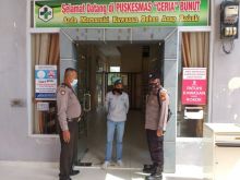 Polsek Bunut Lakukan Patroli C3 Serta Sosialisasi Prokes