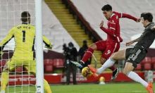 Laga antara Liverpool dan Manchester United yang berakhir imbang, 0-0. Foto: ap