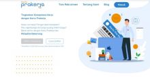 Tampilan situs link Prakerja