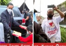 Jokowi Tinjau Banjir Kalsel, Roy Suryo Fokus ke Warga Pakai Kaos Kampanye Pilpres Prabowo Sandi (foto/int) 