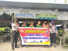 Polsek Pangkalan Kuras Edukasi Buruh Soal Saber Pungli