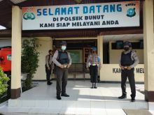 Personel Polsek Bunut Lakukan Pengamanan Mako