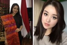 Dayana Kazakhstan Pakai Kain Tenun Mampir ke Dubes Indonesia, Netizen: Wah Direstui Nih (foto/int) 