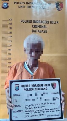 Kakek 66 Tahun di Inhil Ditangkap Polisi Karena Hal Ini (foto/rgo) 