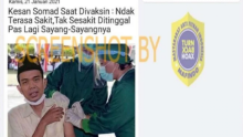 Gambar yang berisi UAS sedang disuntik vaksin, yang ternyata hoaks alias hasil editan. Foto: int 