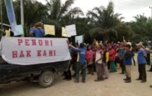 Foto Net: aksi buruh di PT MAS tahun lalu