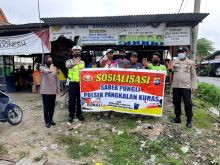 Polsek Pangkalan Kuras Edukasi Buruh Soal Saber Pungli