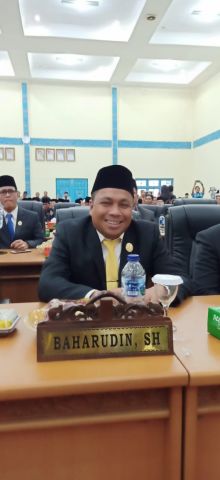 Senin Depan Baharuddin Dilantik Sebagai Ketua DPRD Pelalawan (foto/ardi)