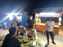 Polsek Pangkalan Kuras Lakukan Operasi Yustisi Malam