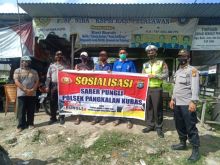 Polsek Pangkalan Kuras Edukasi Buruh Soal Saber Pungli