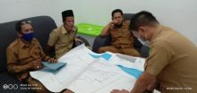 Kades Desa Muntai M. Nurin saat Kordinasi ke Dinas PMD Bengkalis