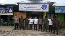 Polsek Bunut Lakukan Pengamanan Vaksinasi Terhadap Tenaga Kesehatan