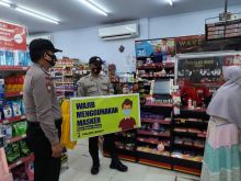 Polsek Bunut Lakukan Patroli C3 dan Sosialisasi Prokes