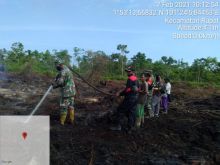 Pemadaman Karhutla di Rupat