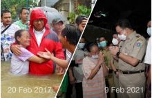 Anies Baswedan Temui Rumiati dan 'Pamer' Kampung Cipinang Melayu Tak Lagi Terendam Banjir (foto/int) 