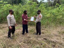 Polsek Pangkalan Lesung Lakukan Patroli Cegah Karhutla di Daerah Rawan