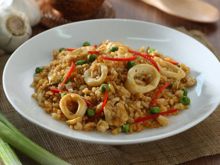 Nasi goreng cumi asin