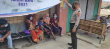 Polsek Langgam Lakukan Pencegahan Kriminal C3 dan Covid-19