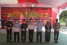 Deklarasi Wujud Komitmen Kantor Wilayah Kemenkum dan HAM Kelas II Siak Sebagai Wilayah Bebas Korupsi (foto/lin) 