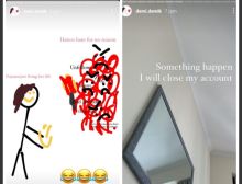 Dayana Kazakhstan Umumkan Tutup Akun IG (foto/screen shoot) 