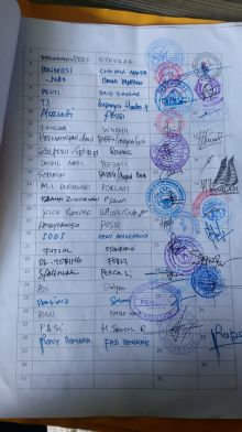 Tanda tangan sebanyak 28 cabor Koni Bengkalis