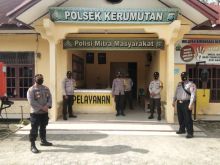 Polsek Kerumutan Lakukan Sistem Pengamanan Mako