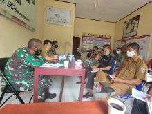 Bersama Stake Holder, Polsek Ukui Gelar Rakor dan Mitigasi Penanggulangan Karhutla dan Covid-19