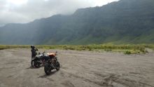 Boy Ariwibowo pengguna XSR 155 saat touring di tengah pandemi corona. (Foto: Istimewa)