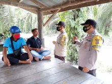 Rutin, Polsek Langgam Terus Lakukan Pencegahan Aksi Kriminal C3 dan Covid-19