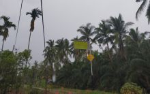 Hujan lebat di pulau Bengkalis