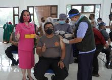 Hari Ini Personel Polres Siak Divaksin Covid-19 (foto/lin) 