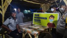 Polsek Bunut Lakukan Patroli C3 dan Sosialisasi Prokes