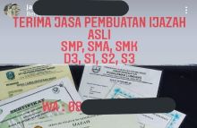 Iklan pedagang online yang menjual ijazah palsu. Foto: Twitter