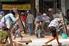 Korban teris berjatuhan di Myanmar/foto: Sindonews