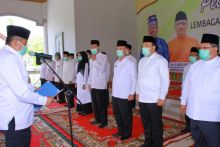 Alfedri Lantik kepengurusan LPTQ Kabupaten Siak Periode 2021-2026 (foto/lin) 