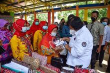 Menteri LHK Siti Nurbaya saat mengunjungi Kampung Ikim di Karawaci Tangerang dan di Sunter, Jakarta Utara. Foto: ist 