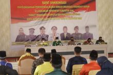 Bupati Siak Pimpin Rapat Sinkronisasi Penanganan dan Pencegahan Karhutla Bersama Perusahaan (foto/lin) 