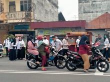 Pembagian masker oleh PN Bengkalis