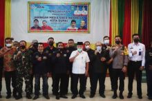 Wakil Walikota Dumai Foto bersama dengan Pengurus JMS Dumai dan para undangan