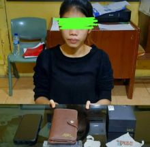 Tim Opsnal Polsek Tualang Polres Siak Tangkap Wanita Cantik Ini Karena Edarkan Narkoba (foto/lin) 