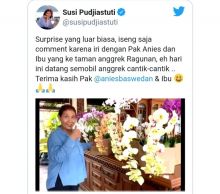 Susi pamerkan hadiah dari Anies Baswedan