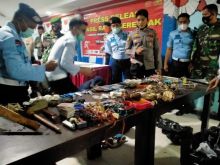 Razia tim gabungan TNI Polri di Lapas IIa Bengkalis