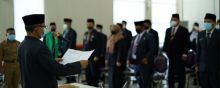 Bupati Mursini Tekankan Pelayanan Lebih Baik, Lantik 46 Orang JFT (foto/zar) 