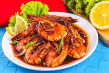 Udang bawang saus tiram