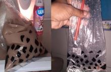 Foto kolase penampakan es cincau. Foto: Twitter