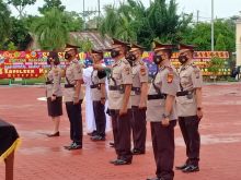 Serah terima jabatan di Mapolres Bengkalis