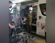 Ustaz Zacky Mirza saat tiba di RS Eka Hospital Pekanbaru