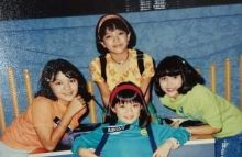 Penyanyi cilik era 90-an Dhea Ananda, Leony, Enno Lerian dan Errina GD. Foto: Instagram